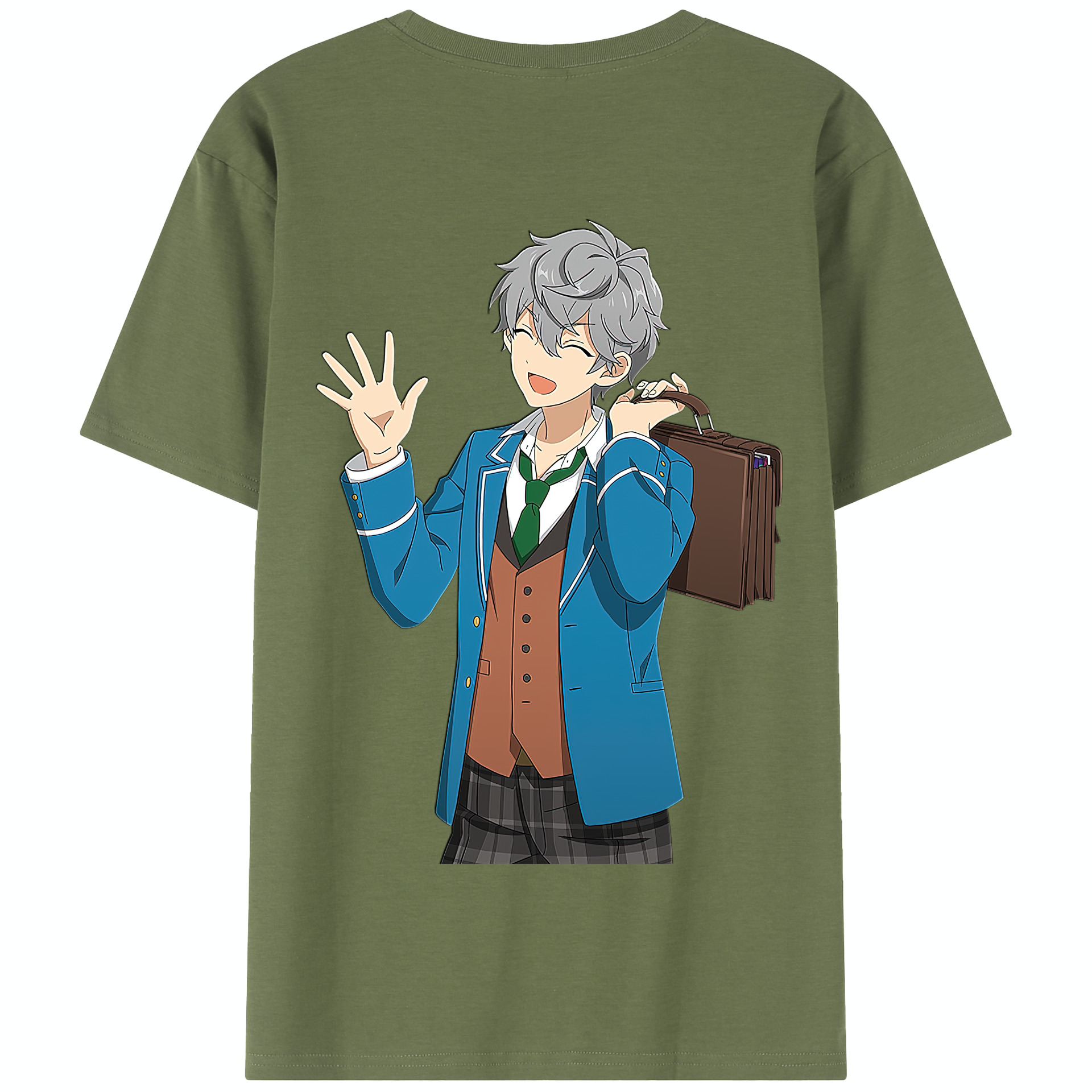 （画像用） あんさんぶるスターズ! Ensemble Stars 綿100％半袖Tシャツ（背面プリント）